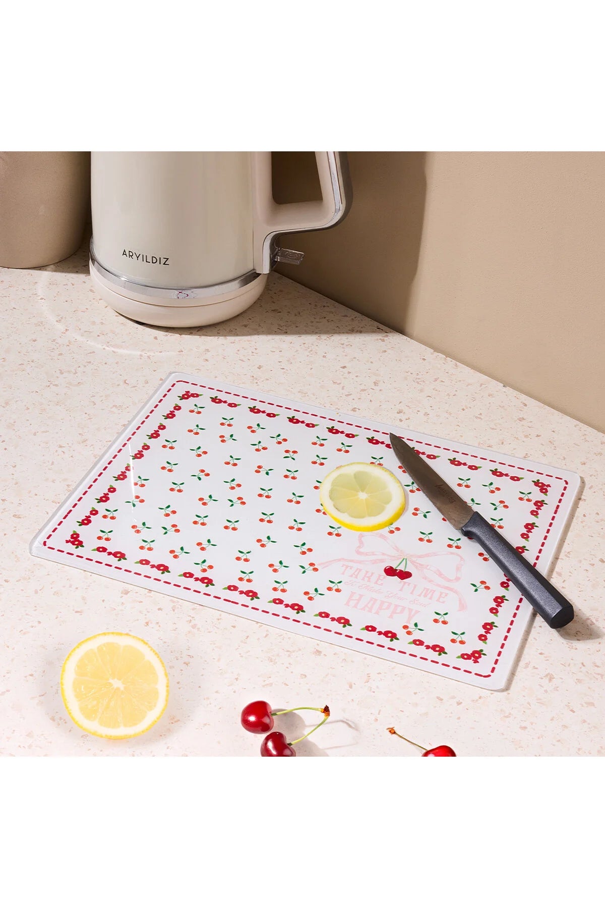Cherry Glass Cutting Board