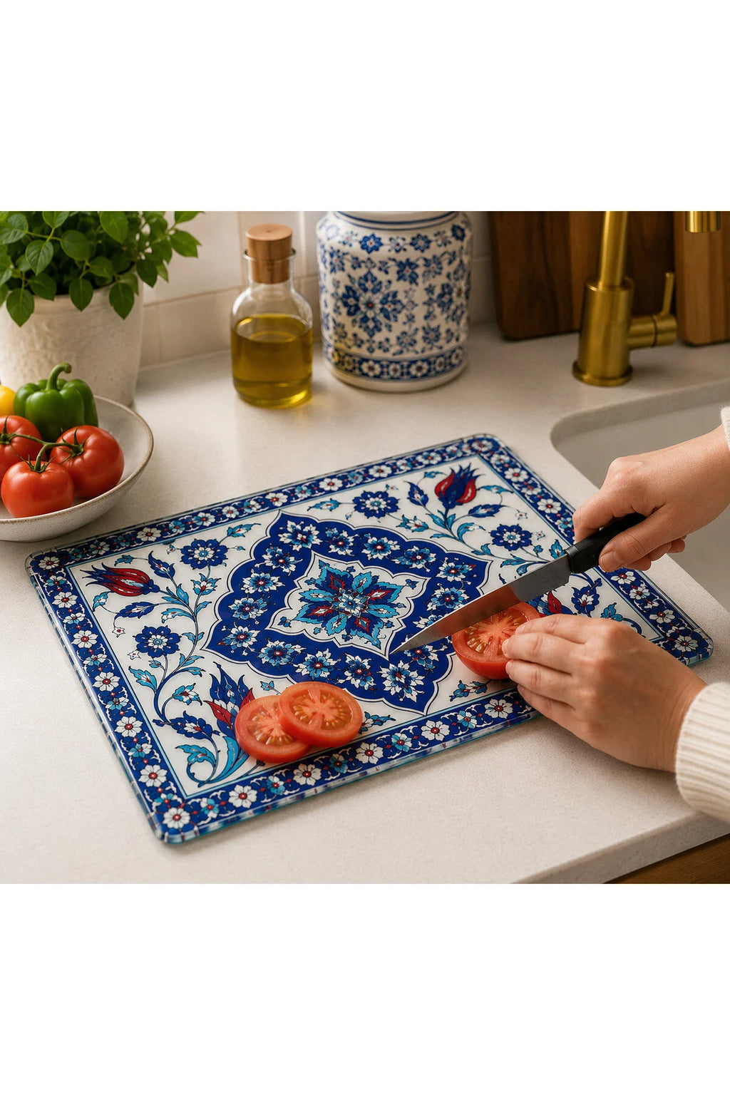 Heritage glass cutting board