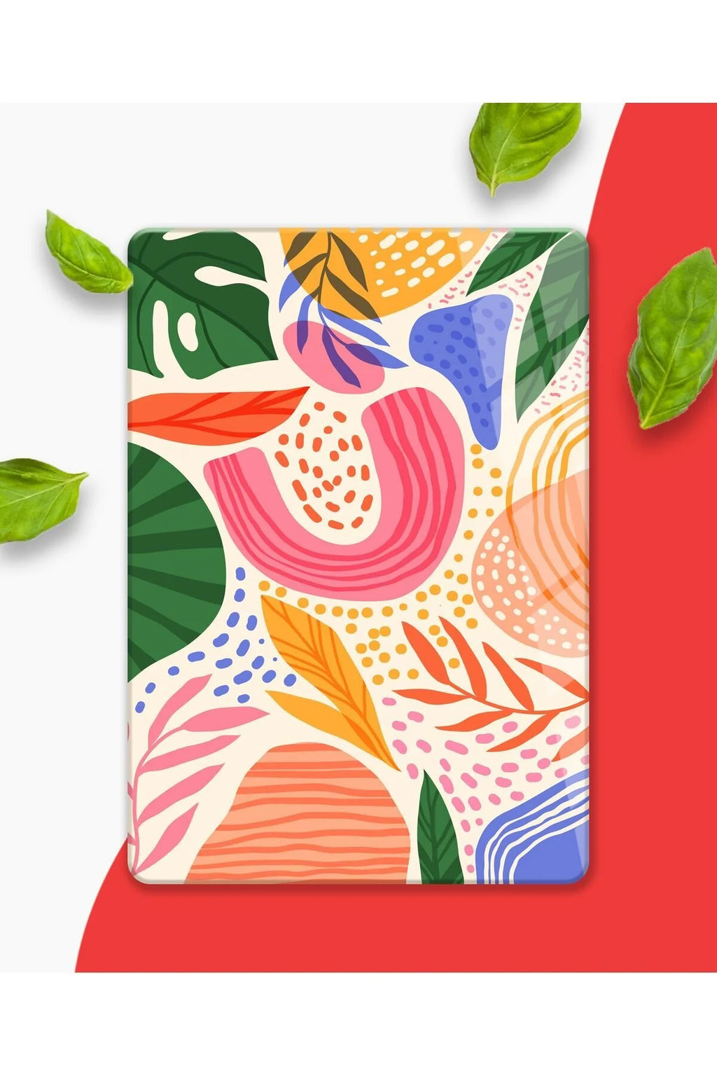 Colorful glass cutting board