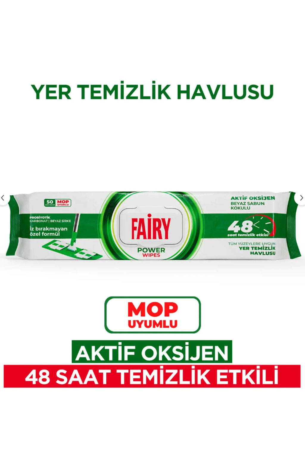 Fairy  Surface Cleaning wipes for  Mop|  50 sheet