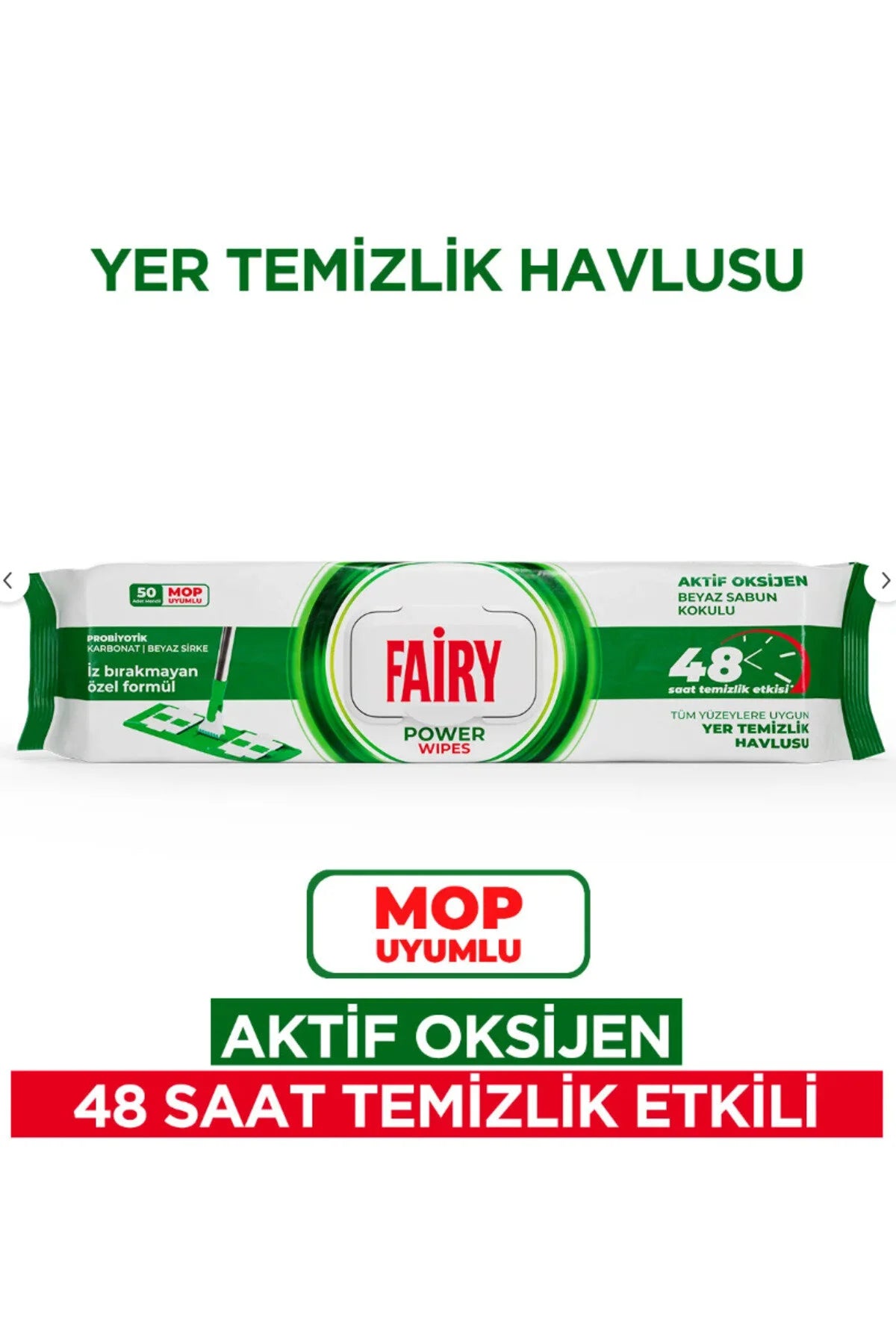 Fairy  Surface Cleaning wipes for  Mop|  50 sheet
