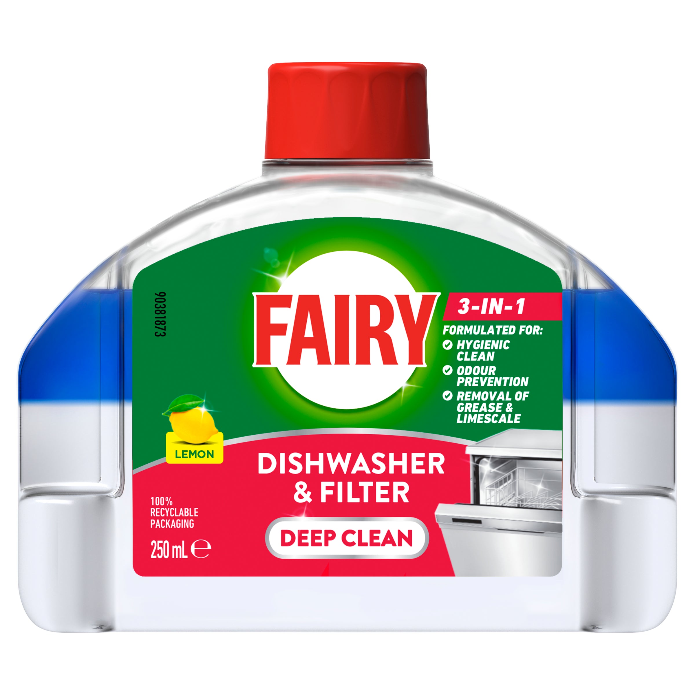 Fairy  Dishwasher Cleaner, Lemon Scented, 250 ml