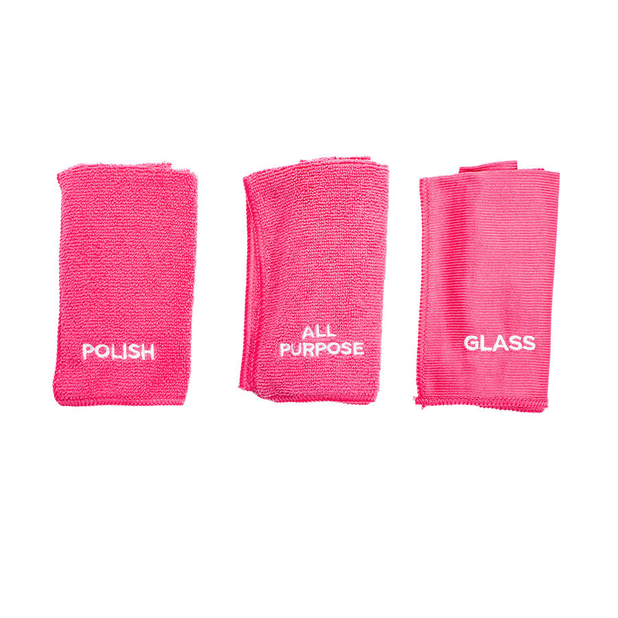 ThePinkStuff Microfiber Collection (Glass/Multipurpose/Shine) | 3 pack