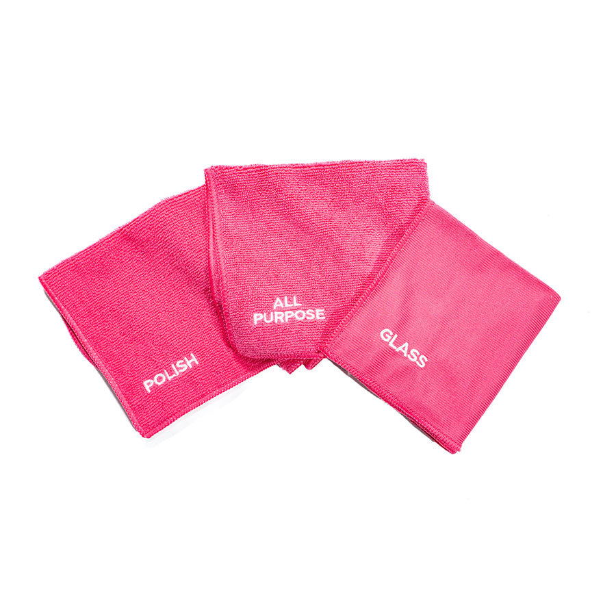 ThePinkStuff Microfiber Collection (Glass/Multipurpose/Shine) | 3 pack