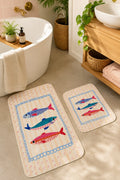 Bathroom Mat Set of two | Fish