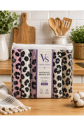 Leopard kitchen towel set | 6 pieces