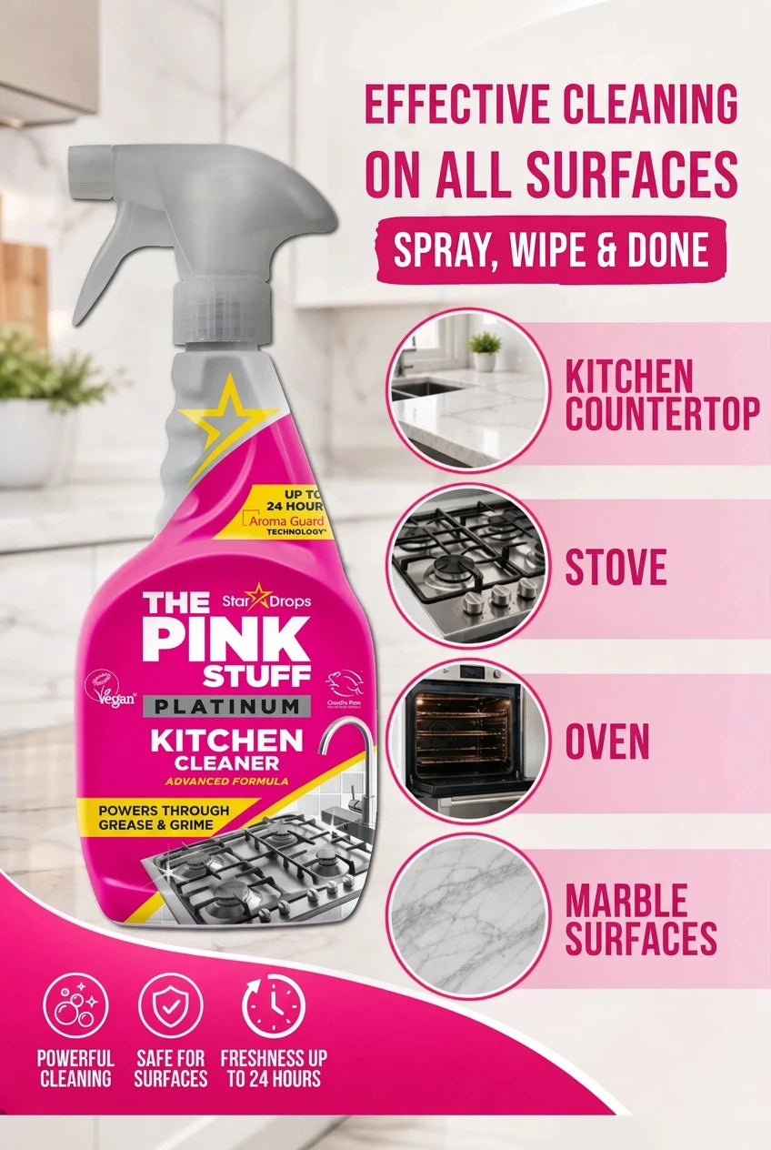 ThePinkStuff  Platinum Kitchen Cleaner Spray | 750 ml