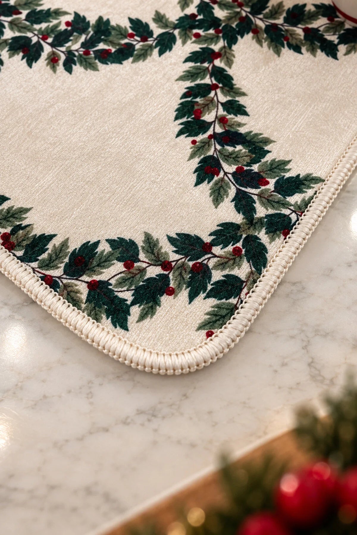 Dish Drying Mat - 40*50 cm - Trellis - Christmas