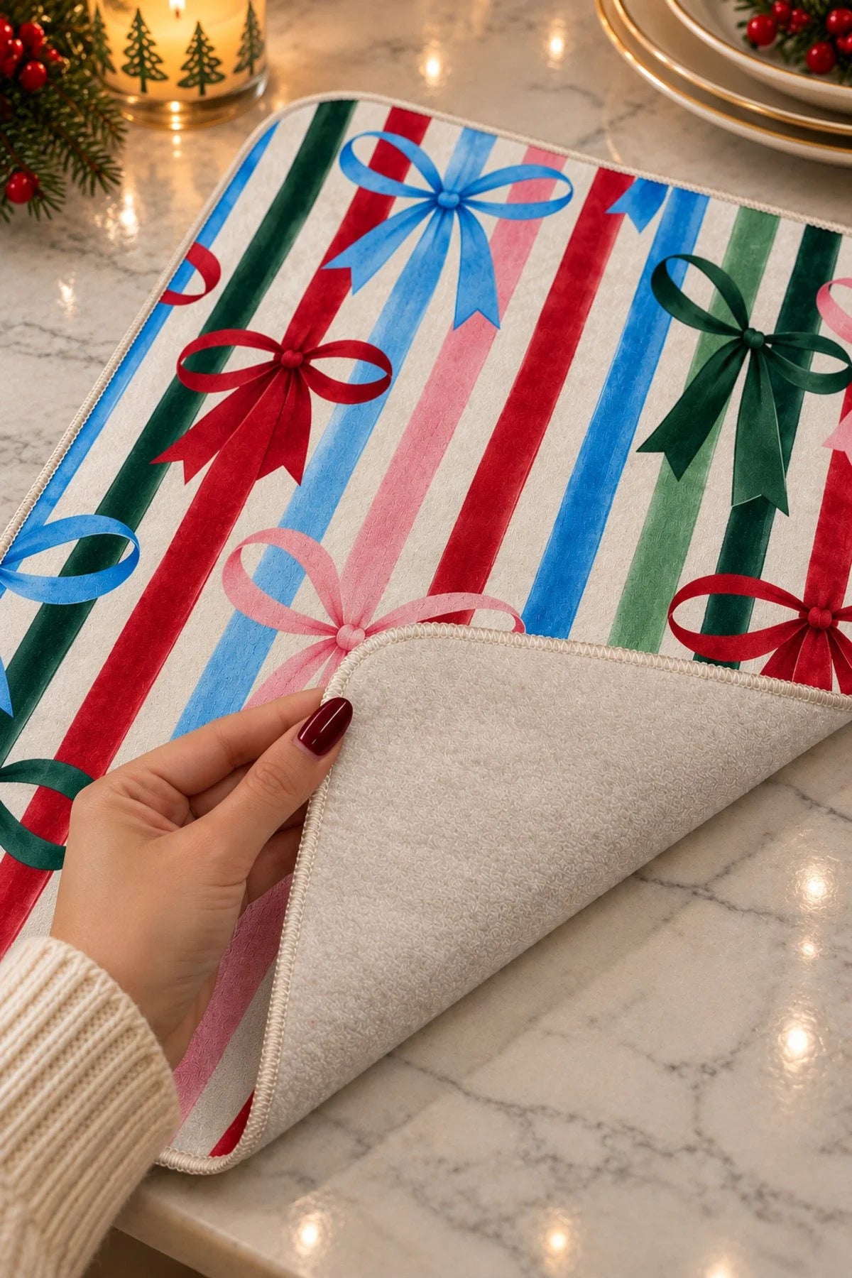 Dish Drying Mat - 40*50 cm - Celebration - Christmas