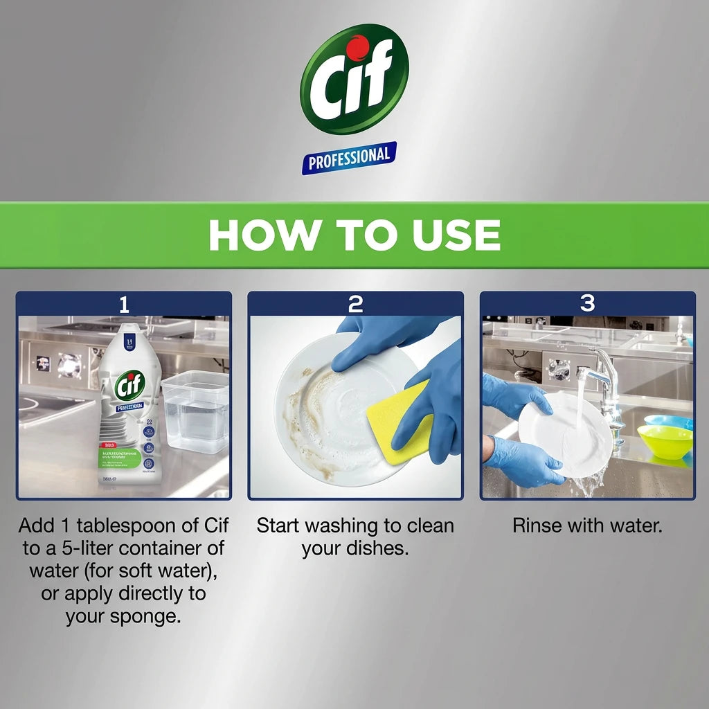 Cif Professional Dish washing Detergent | Hand Wash | 1.5 liters