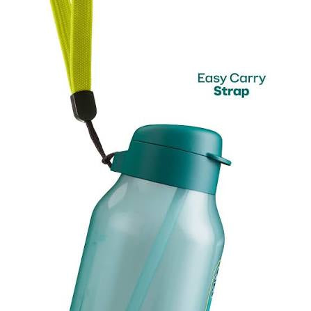 Tupperware 1.2 liters bottle + straw