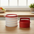 Tupperware Burger Press & Keepers Set